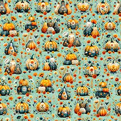 QT Pumpkin Patch Dusty Aqua - Harvest Hollow