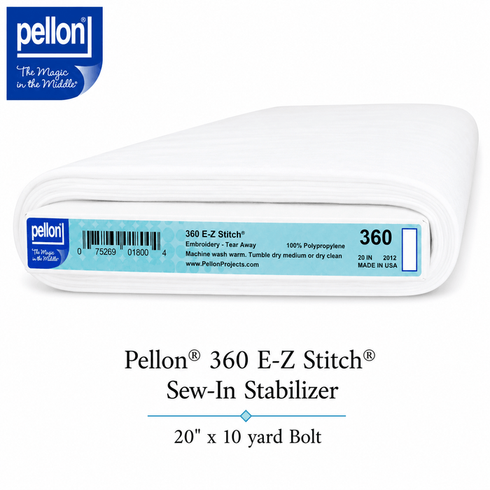 Pellon® 360 EZ Stitch™ Sew-In Stabilizer – 20" x 10 Yard Bolt – White