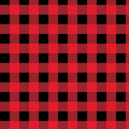 WL Cabin Welcome Flannel 36106 339 Red Buffalo Plaid