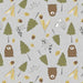 WL Into the Woodlands Gray Critters & Trees Toss 36283-975