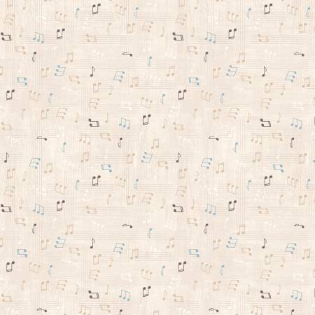 WL  Rhythm & Harmony Music Notes-Cream