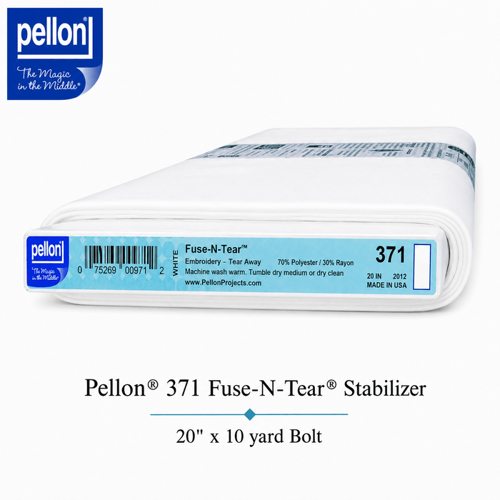 Pellon® 371 Fuse-N-Tear® Fusible Stabilizer – 20" x 10 Yard Bolt – White