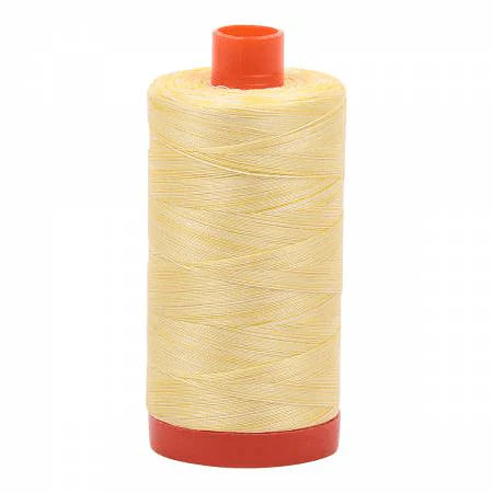 Mako Cotton Thread Lemon Ice Aurifil Cotton 3910