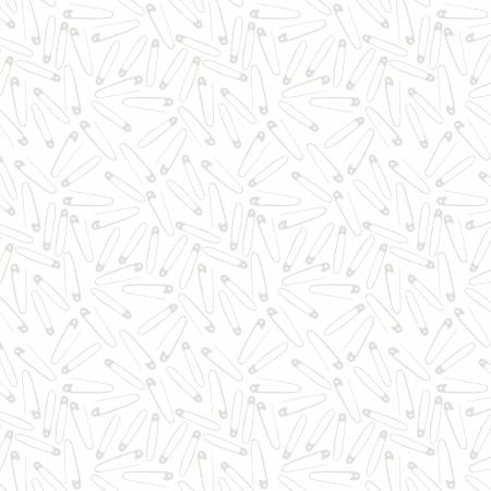 WI White on White Safety Pins