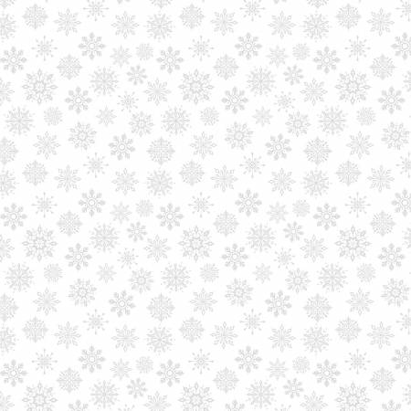 WL- Small Snowflakes-White On White