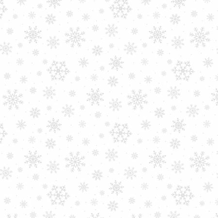 WL- Snowflakes All Over-White On White