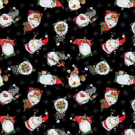 WL Baby It's Gnomes Out Black Gnomes Toss