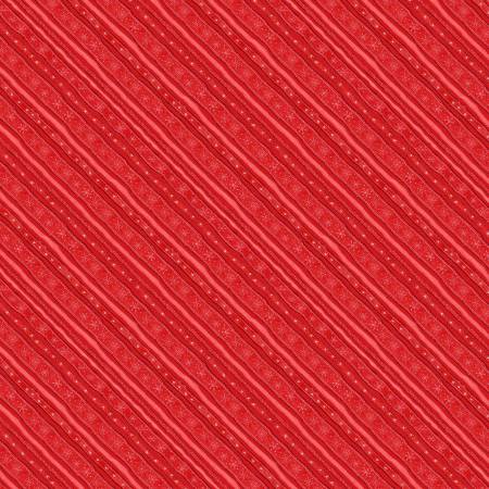 WL Baby It's Gnomes Out Red Diagonal Stripe