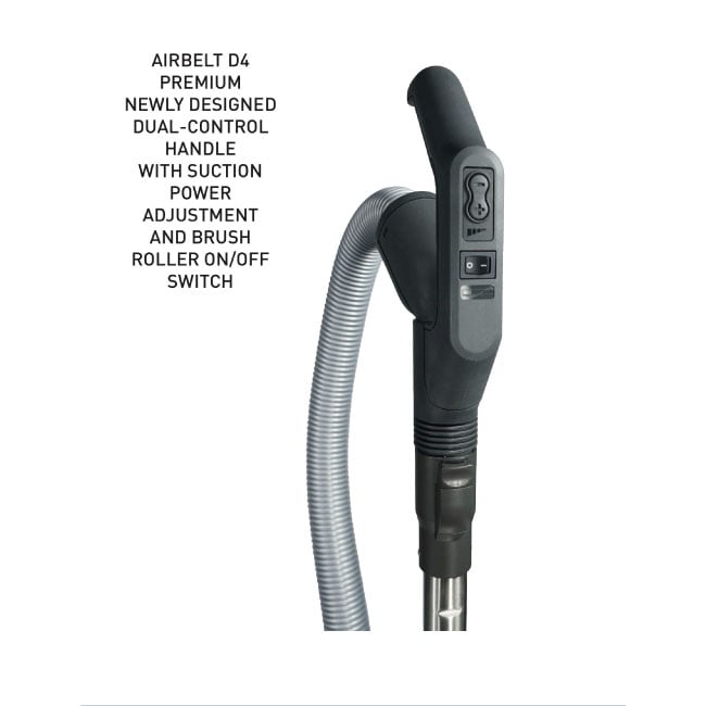 SEBO AIRBELT D4 Premium Canister Vacuum Cleaner - White