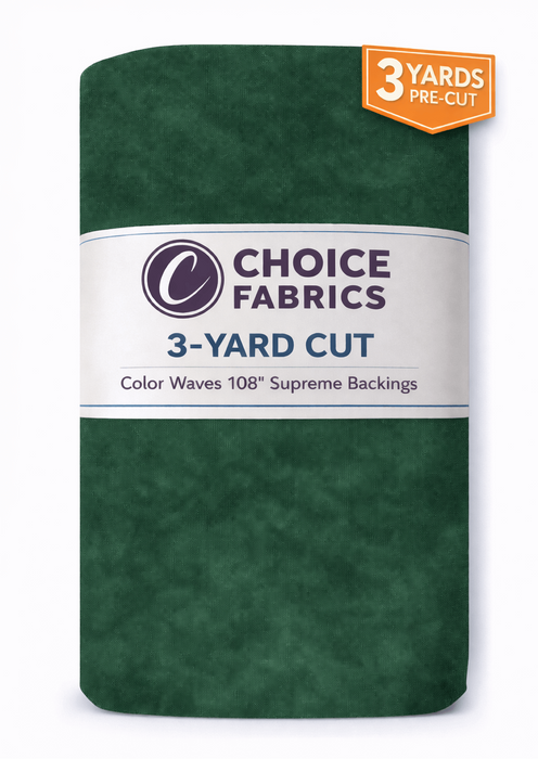 3-Yard Pack - Color Waves 108" Supreme Backings - Hunter Green