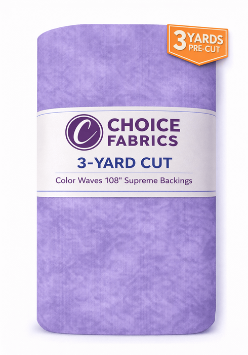 3-Yard Pack - Color Waves 108" Supreme Backings - Lavender