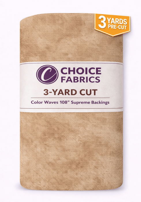 3-Yard Pack - Color Waves 108" Supreme Backings - Taupe