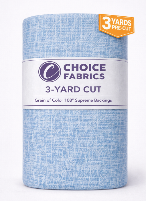 3-Yard Pack - Grain of Color 108" Supreme Backings - Light Blue