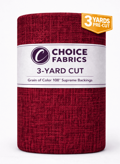 3-Yard Pack - Grain of Color 108" Supreme Backings - Garnet