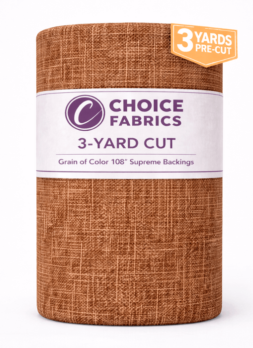 3-Yard Pack - Grain of Color 108" Supreme Backings - Coffee