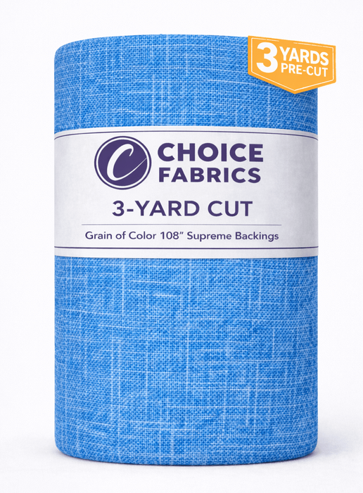 3-Yard Pack - Grain of Color 108" Supreme Backings - Sky Blue