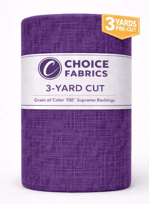 3-Yard Pack - Grain of Color 108" Supreme Backings - Purple