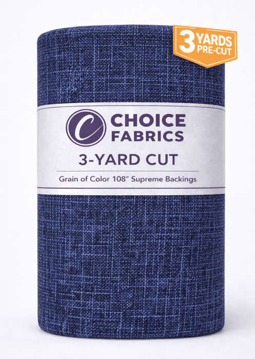3-Yard Pack - Grain of Color 108" Supreme Backings - Navy