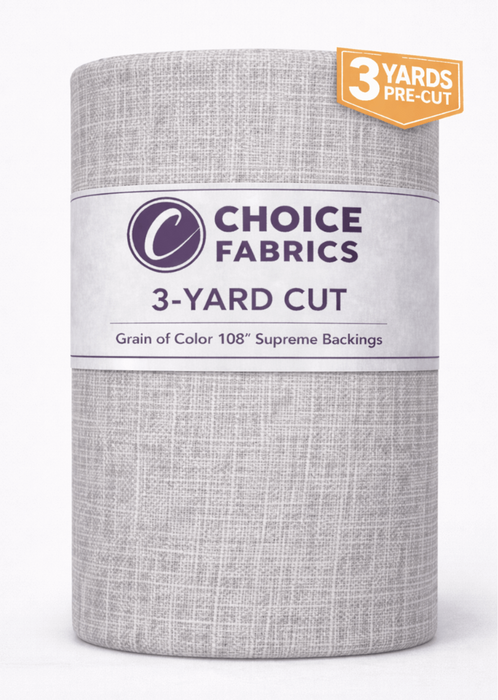 3-Yard Pack - Grain of Color 108" Supreme Backings - Light Grey