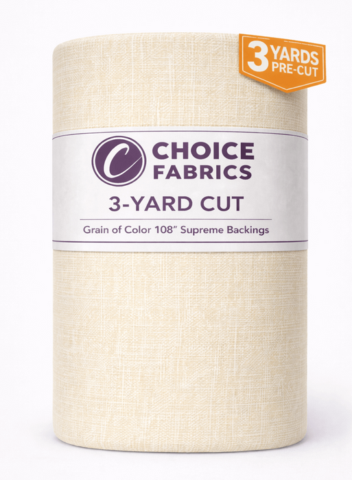 3-Yard Pack - Grain of Color 108" Supreme Backings - Cream
