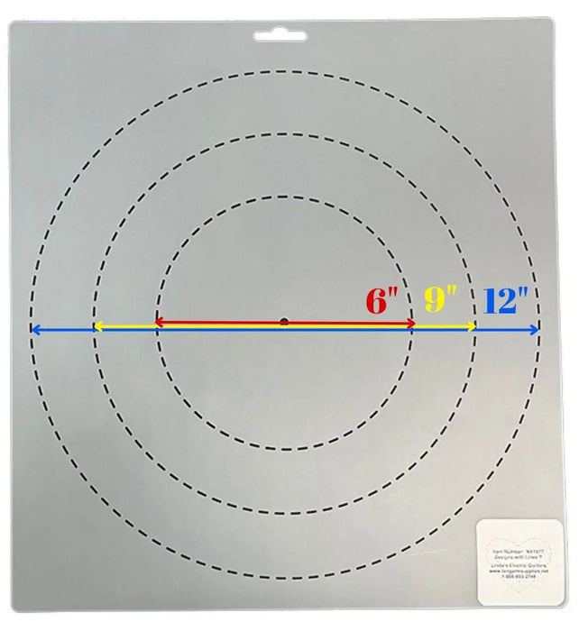 1877 Circle 6"/9"/12" Stencil