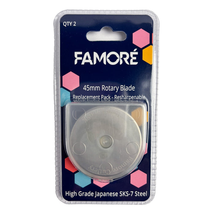 Famore 45mm Rotary Blade Replacement pack x 2