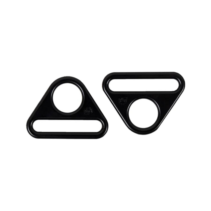 ByAnnie Triangle Ring Flat 1-1/2in Black Metal Set of Two