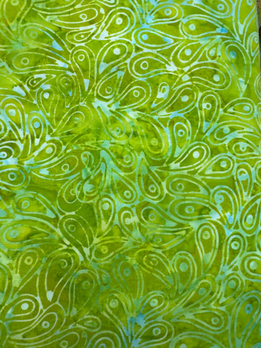 LB Lime Green Leaf Geometrical