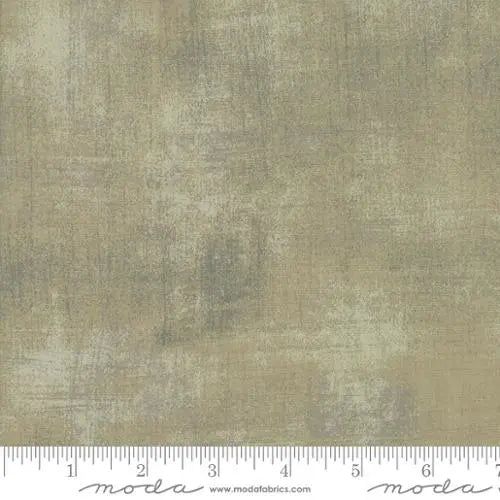 Grey Grunge Basics Khaki 44"/45" Fabric Per Yard