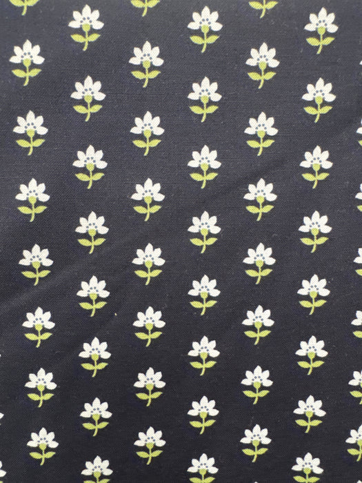 MO Shoreline Flower Print Dark Blue