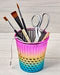 Plastic Rainbow Thimble Craft Container