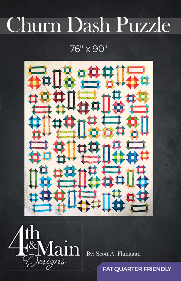 Churn Dash Puzzle Pattern