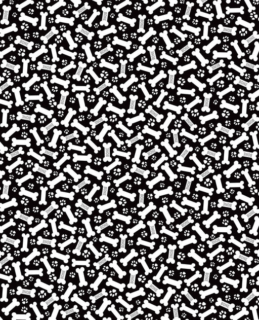 TT Black-White Dog Bones