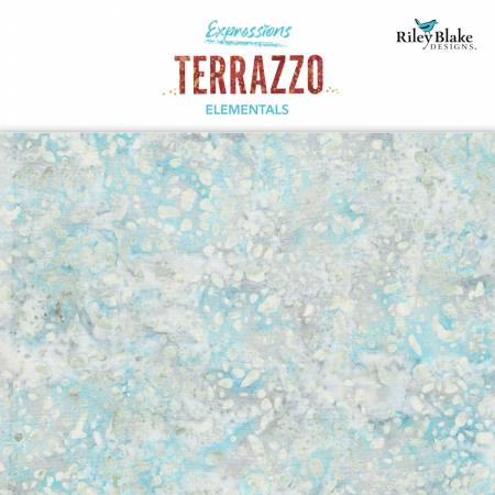 RB Batiks Elementals Terrazzo Frosty 5in Squares E 42pcs