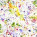 WD Dropcloth White/Multi Paint Splatter 108in Wide Back