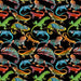 WD One of a Kind 52855D 1 Black Reptiles Digitally Printed