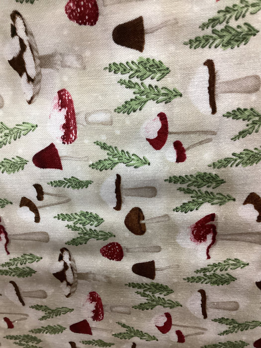 WL Cream 232 Woodland Snowmen Mushrooms Danielle Leone