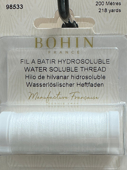 Bohin France Fil A Batir Hydrosoluble Water Soluble Thread