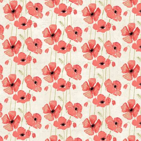 WD Poppy Poppy Field-Ivory
