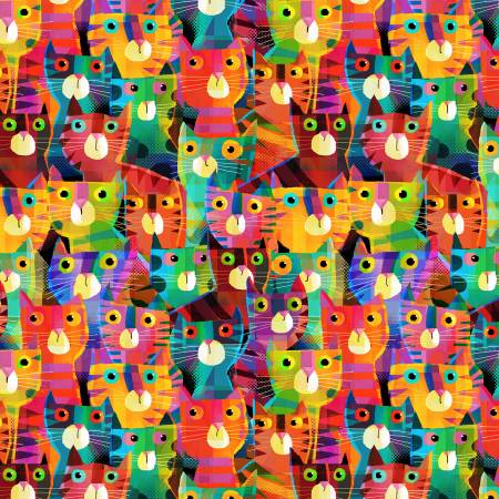 WD Catsville Rainbow Clutter Cats