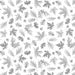 WD White Falling Leaves Flannel