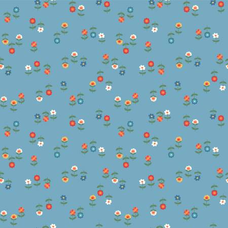 WD Clover and Dot-Cerulean Posies