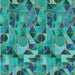 WD Ebb & Flow Aqua Sea Glass w/Metallic Digitally Printed