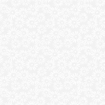 WD White on White Block Print Daisy