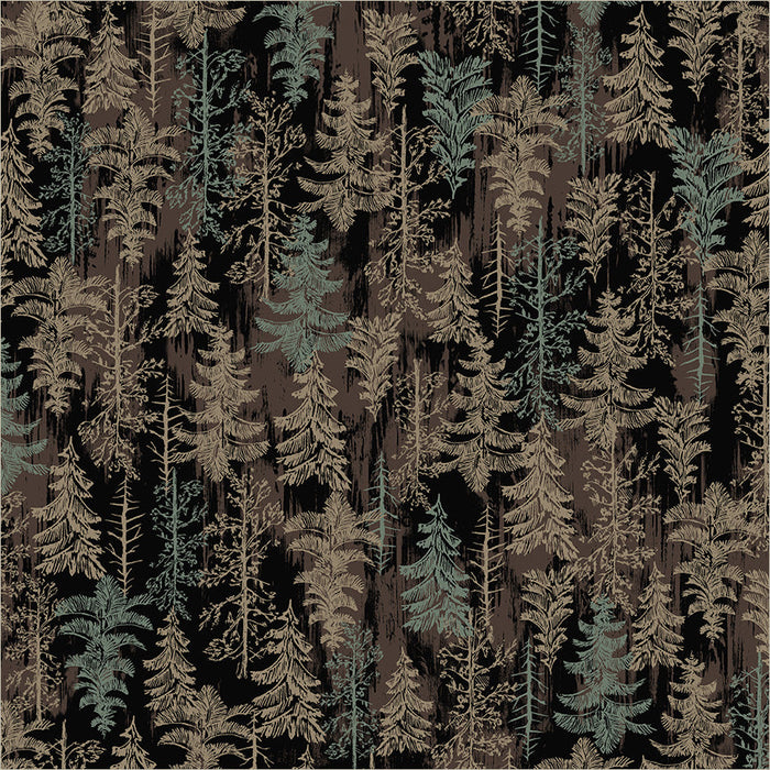 Archer Flannel Tranquil Forest Night
