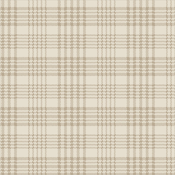 Archer Flannel Woven Plaid Cream