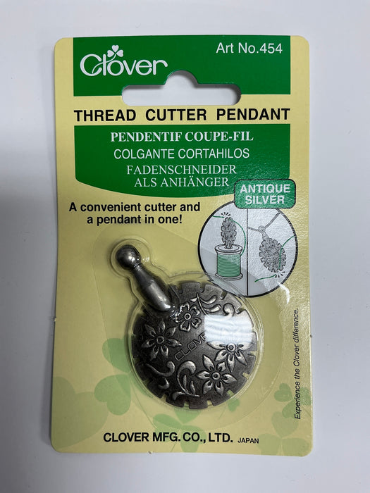 Thread Cutter Pendant /Antique Silver