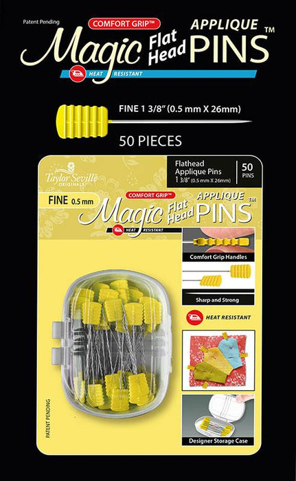 Magic Pins Flat Head Applique Fine 50ct