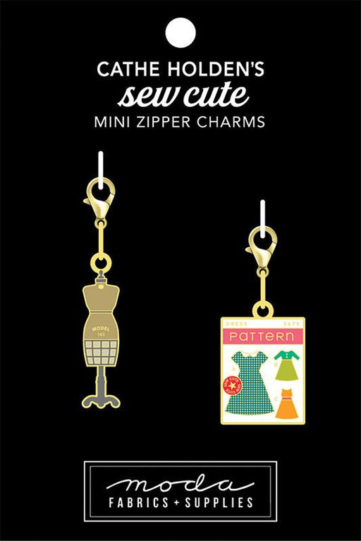 Mini Pattern Zipper Pull 2ct 