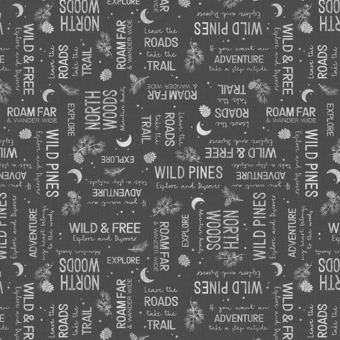 WL Wild Wood Lodge Dark Letters